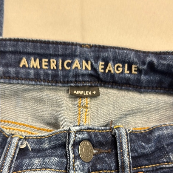American Eagle Outfitters Blue Straight Jeans Timeless Design - Picture 7 of 8